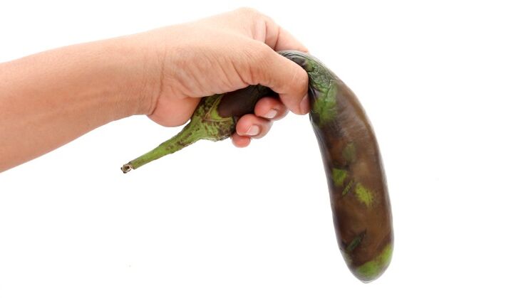 Geringe Leistung am Beispiel der Aubergine, wie man sie mit Lebensmitteln steigern kann.