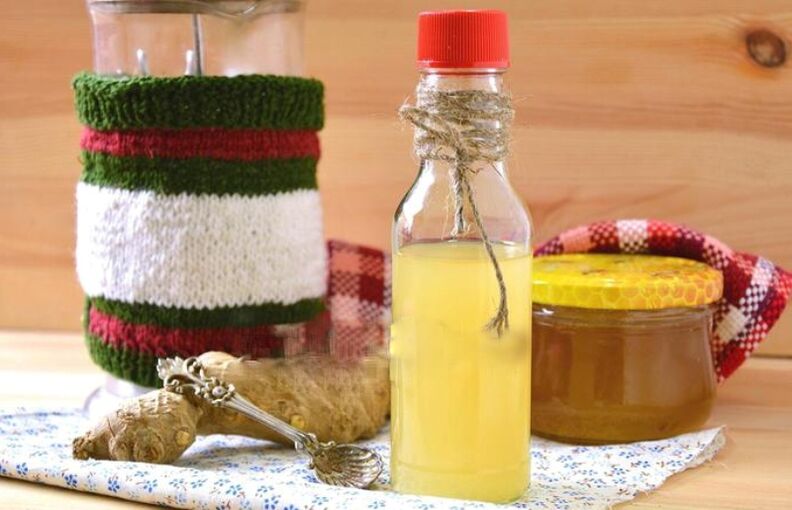 Ingwertinktur mit Zitrone und Honig zum Boosten